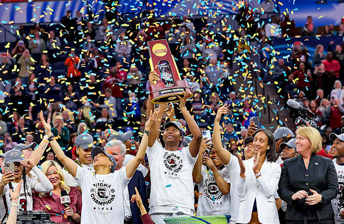 The momentum of Title IX helped South Carolina win a national title in 2022.